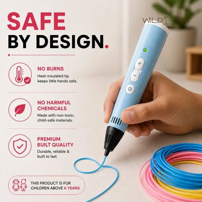 3D Printing Pen™ + 9 FREE Colour Filaments