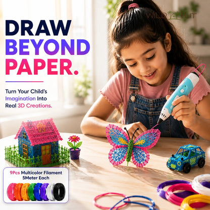3D Printing Pen™ + 9 FREE Colour Filaments