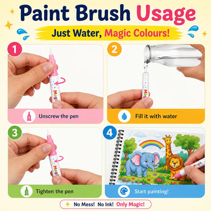 Magic Water Colouring Book