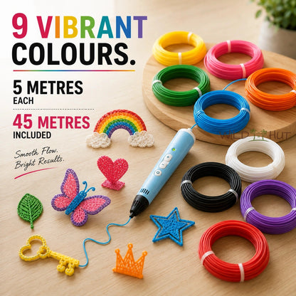 3D Printing Pen™ + 9 FREE Colour Filaments