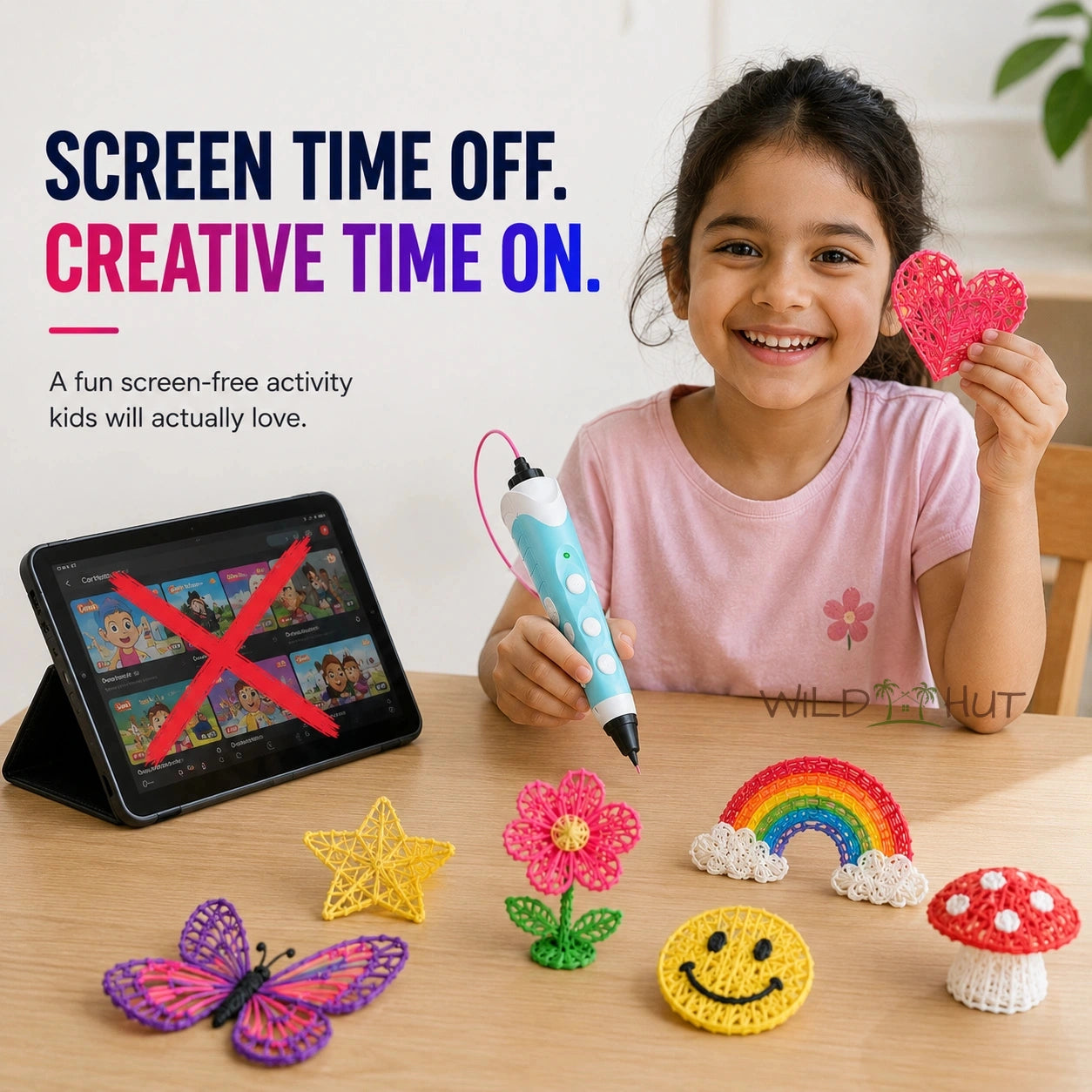 3D Printing Pen™ + 9 FREE Colour Filaments