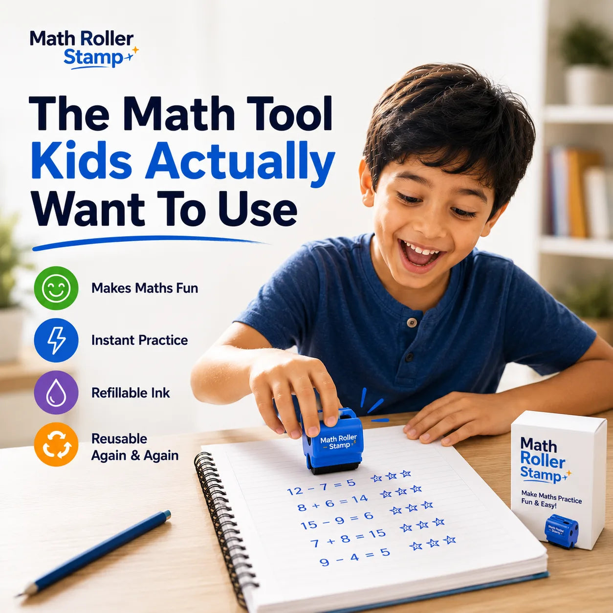 Math Roller Stamp