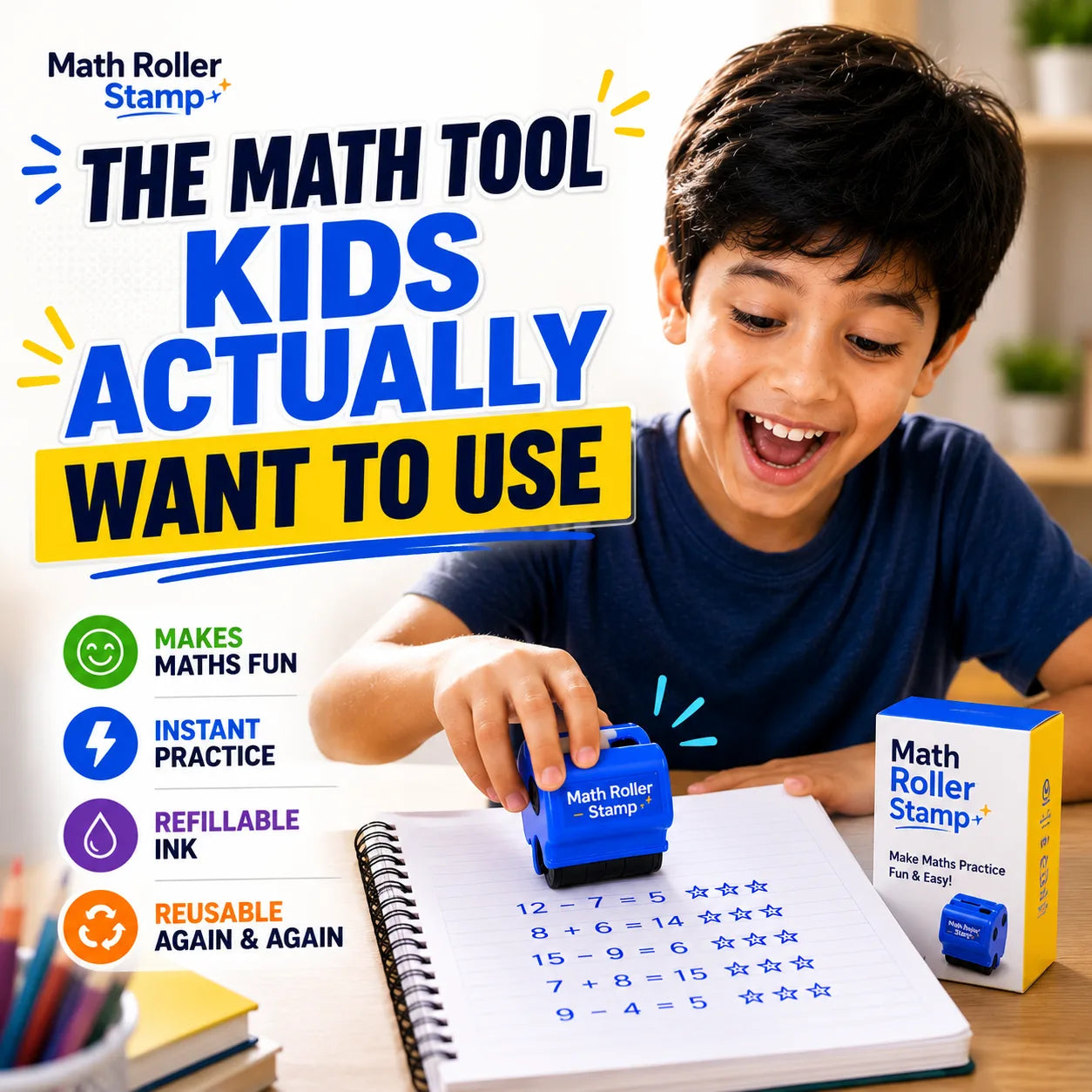 Math Roller Stamp
