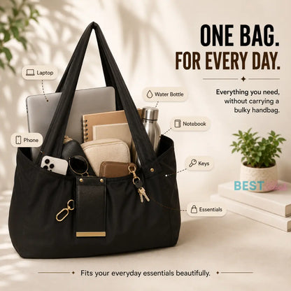 Foldable Tote Bag With Key Chain
