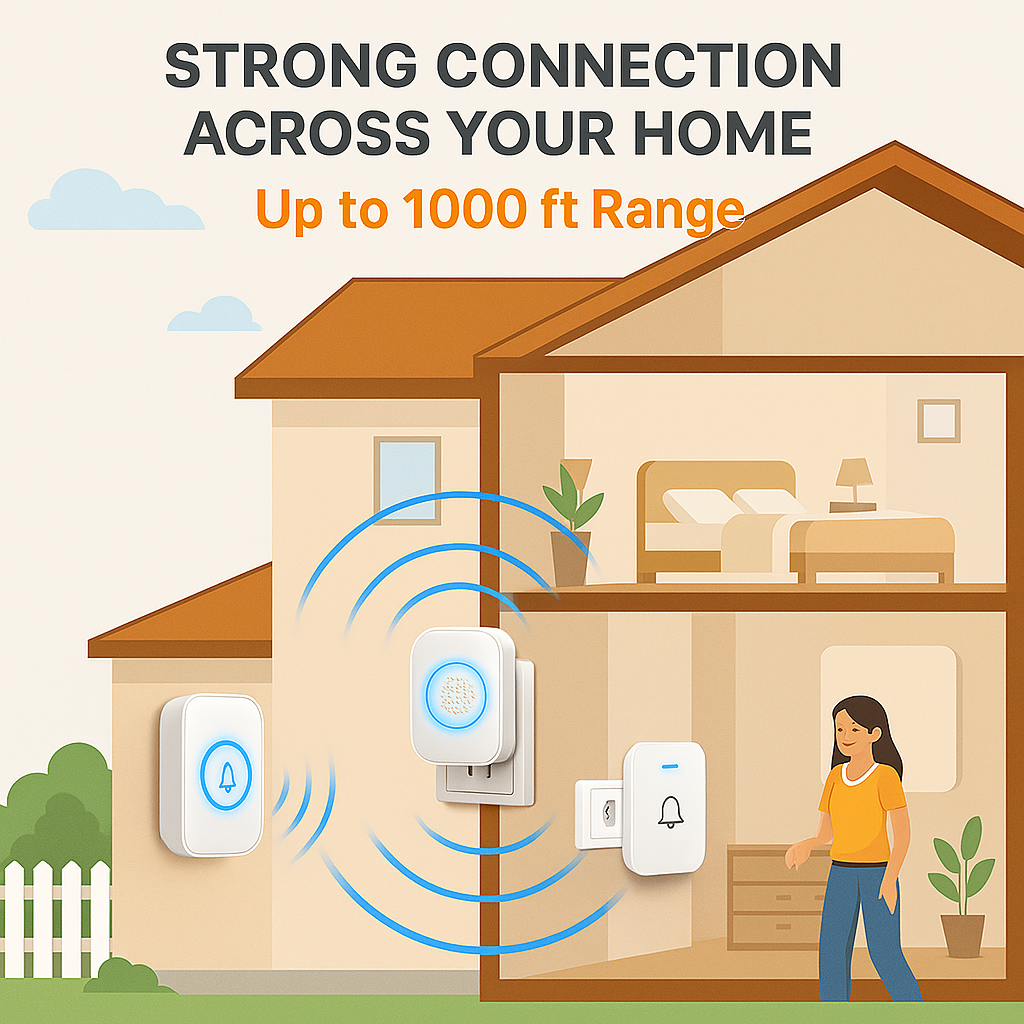 Smart Wireless Doorbell (1000ft Range)
