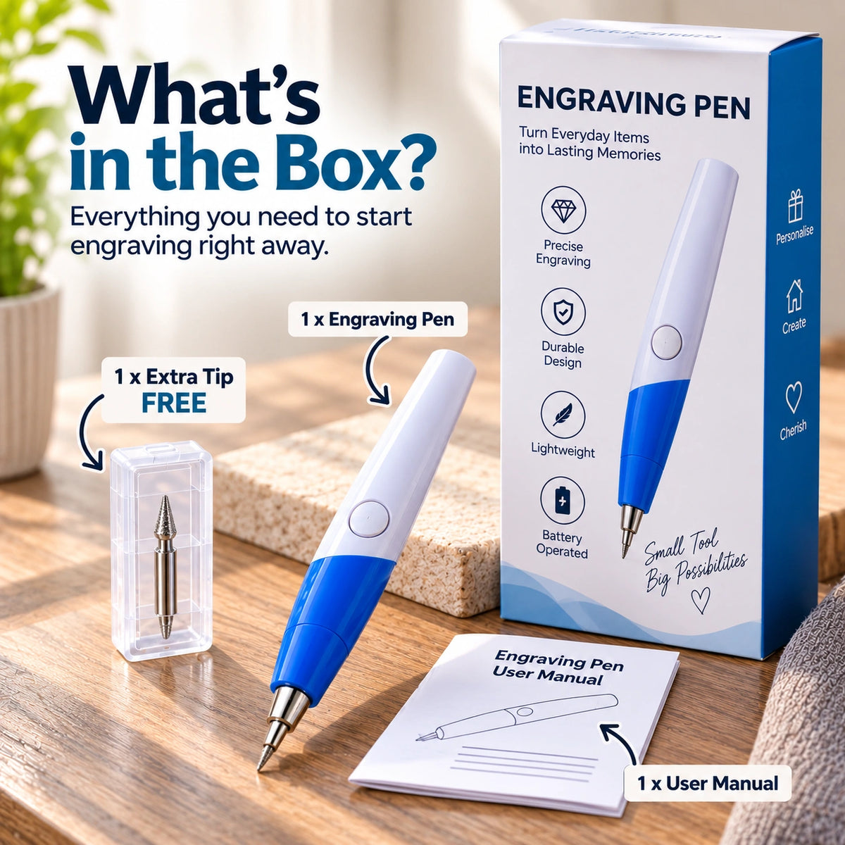 All Surface Engraving Pen (Extra Tip FREE)