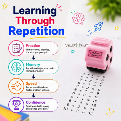 Math Roller Stamp™ + FREE Ink
