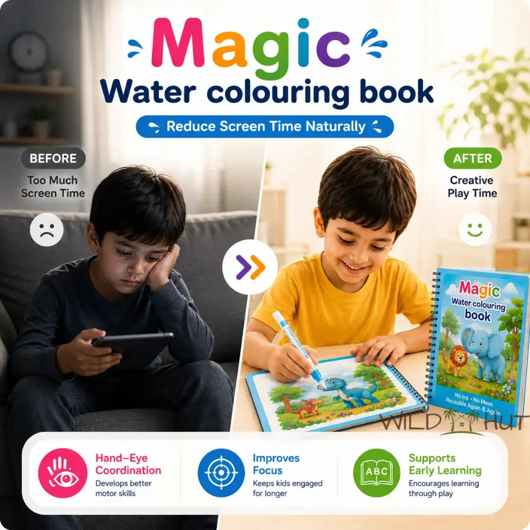 Magic Water Colouring Book