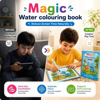 Magic Water Colouring Book