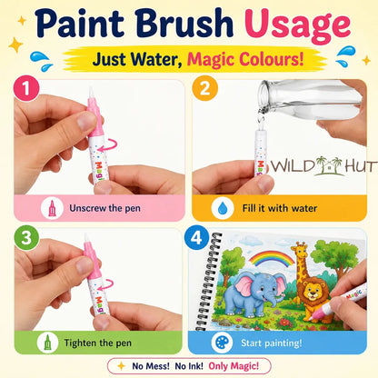 Magic Water Colouring Book