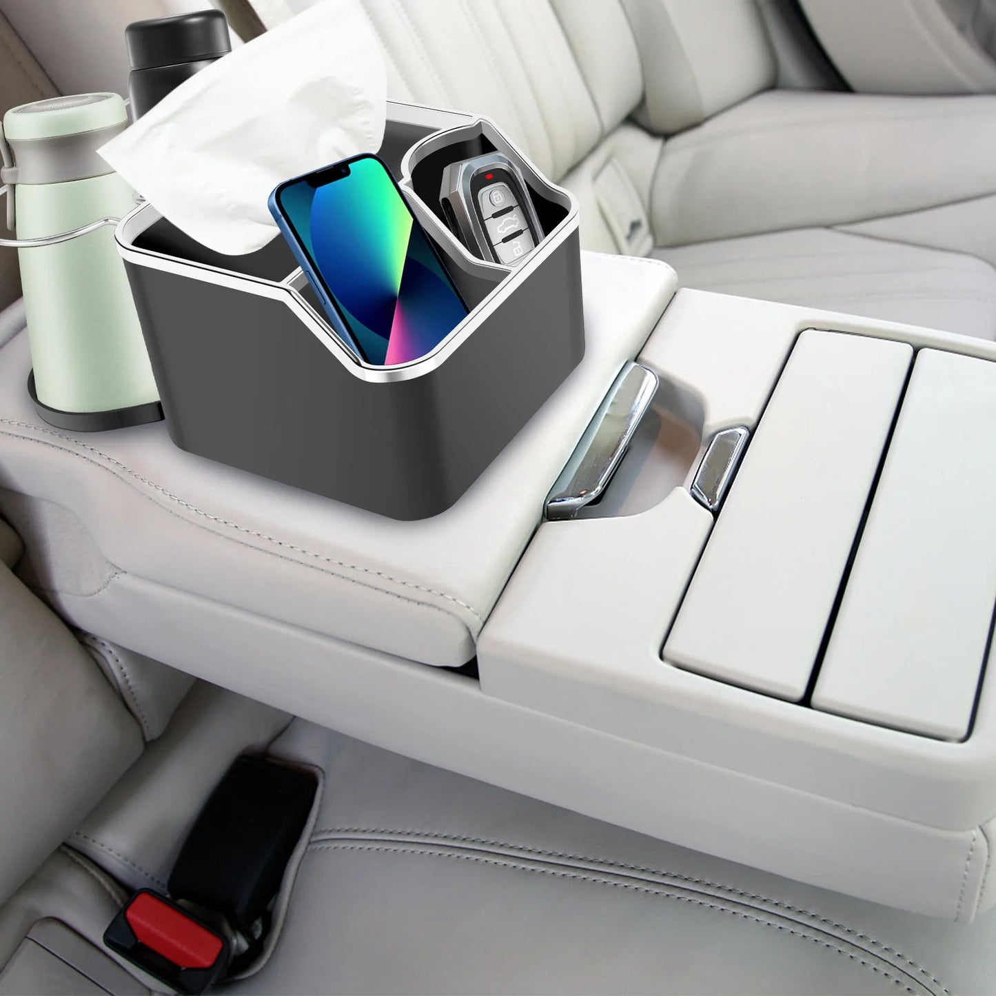 Adjustable Car Hand-Rest Storage Box